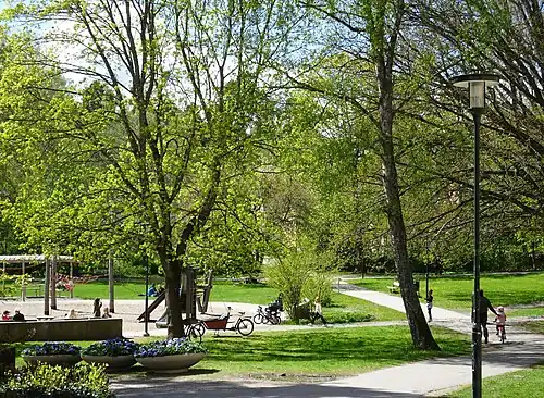 Kärrtorpsparken en mai 2020.