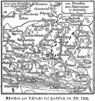Description de l'image Kärtchen zur Schlacht bei Hochkirch (14.10.1758).jpg.