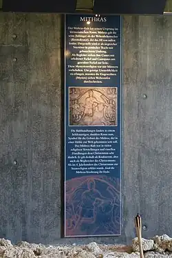 Le panneau d'information.