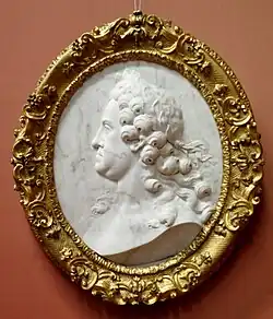 Kaiser Karl VI, vers 1734, bas-relief. Dimensions : 54 × 47&nbsp;cm.