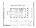 Plan de l'intérieur de la synagogue (HABS)