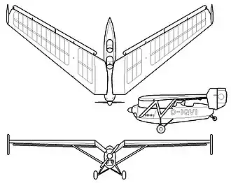 vue en plan de l’avion