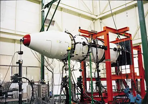 Partie supérieure de la fusée-sonde KSR-III.