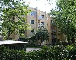 Immeuble Serpentin (immeubles d'habitation) à Helsinki (Yrjö Lindegren, 1949-1951).