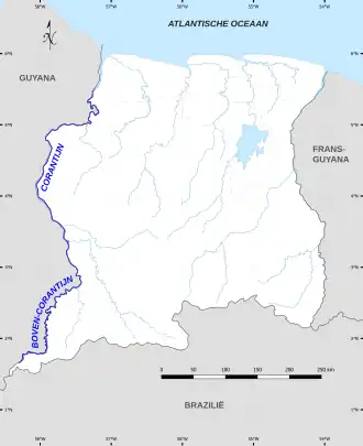 Map of the Upper-Corentyne River