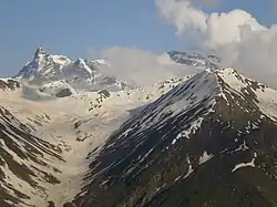 Glacier du Kach, au niveau de la frontière entre l'Afghanistan et le Pakistan.