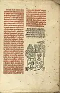 Missale Misnense, de Konrad Kachelofen, 1495; Colophon