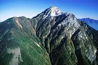 Le mont Kaikoma vu du mont Kurisawa