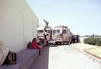 Gare routière en 1967.