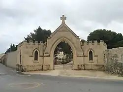 Entrée du cimetière de Kalkara