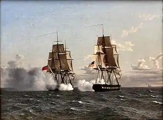 Bataille du navire HMS Shannon et du USS Chesapeake