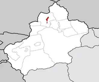 Localisation de Kèlāmǎyī (Karamay)