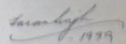signature de Karan Singh