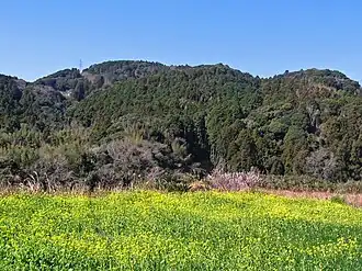 Vue du mont Karasuba depuis Wadaura.