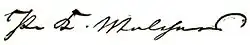 Signature de Paul Melchers