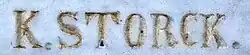 signature de Karl Storck