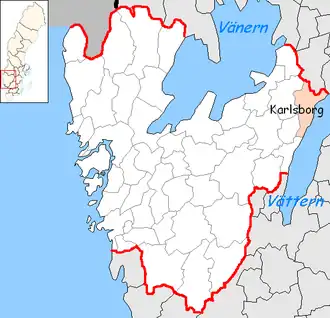 Localisation de Karlsborg