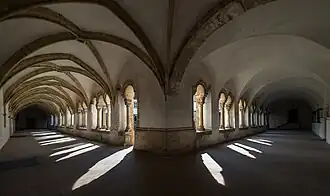 Le cloître du monastère de l'ordre du Carmel à Bamberg.