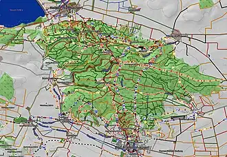 Carte de randonnée.