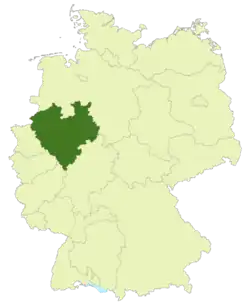 Localisation de l’Oberliga Westfalen 78-94