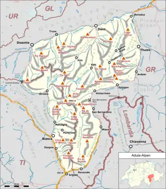 Localisation du massif