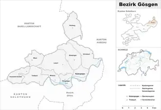 Localisation de District de Gösgen