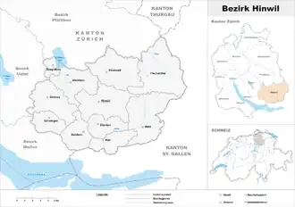 Localisation de District de Hinwil