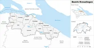 Localisation de District de Kreuzlingen
