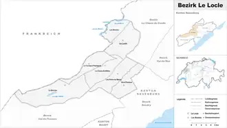 Localisation de District du Locle
