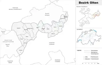 Localisation de District d'Olten