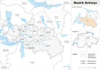 Localisation de District de Schwytz
