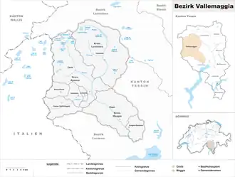 Localisation de District de Vallemaggia