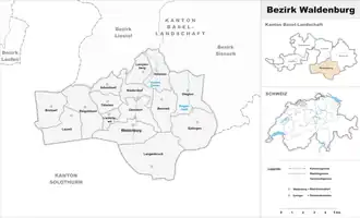 Localisation de District de Waldenburg