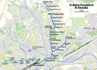 Voir la carte de la ligne.