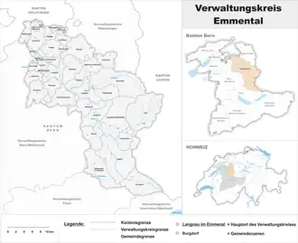 Localisation de Arrondissement administratif de l'Emmental