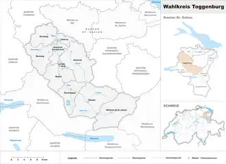 Localisation de Circonscription électorale de Toggenburg