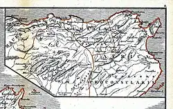 Description de l'image Karte aus dem Buch Römische Provinzen von Theodor Mommsen 1921 12.jpg.