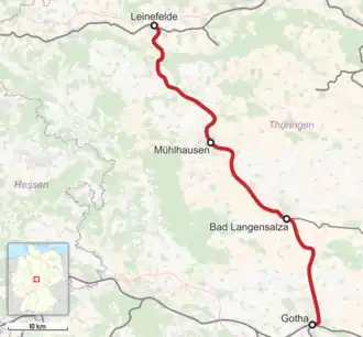 Voir la carte de la ligne.