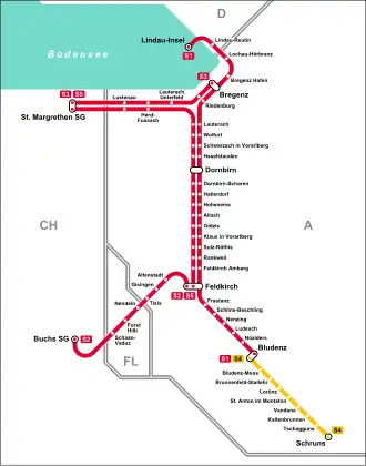 Image illustrative de l’article S-Bahn du Vorarlberg
