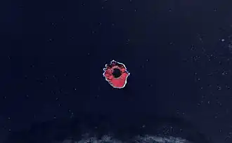 Image satellite de l'île Kasatoci.