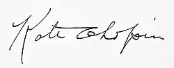signature de Kate Chopin
