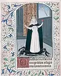 Fig. 3. Katherina virgo felix - Heures à l'usage d'Autun Philibert Pillot, vers 1475.