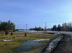 Croisement à proximité du réservoir.