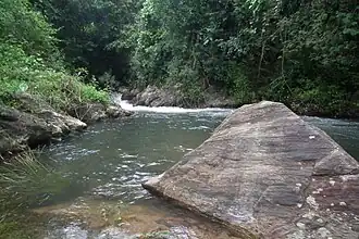 Rivière de montagne, la Kaveri dévale torrentueusement les montagnes du Coorg.