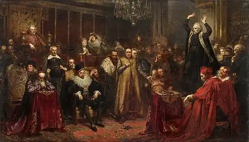 Le Sermon de Piotr Skarga, Jan Matejko, 1864