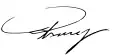 Signature de Kazimira Prunskienė
