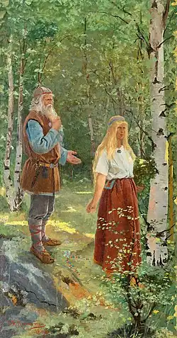 Väinämöinen et Aïno de Sigfrid Keinänen, 1896