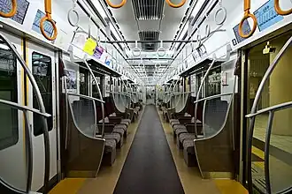 Intérieur de la rame.