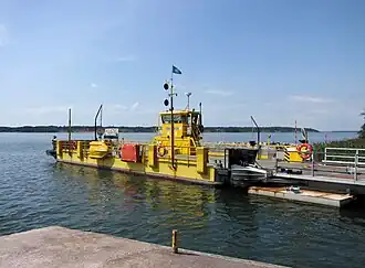 Le Keistiö à l'embarcadère de Dalen.