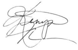 signature de Kenya Moore